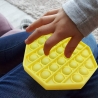 Jucarie senzoriala , Pop It Now, Octogon galben 12.5 cm