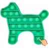Jucarie antistres Pop It Now, catel Verde 15 cm