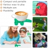 Jucarie senzoriala Push Pop It Now, dinozaur Verde 15 cm