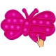 Jucarie senzoriala Push Pop It Now, Fluture mov 15 cm