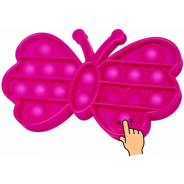 Jucarie senzoriala Push Pop It Now, Fluture mov 15 cm