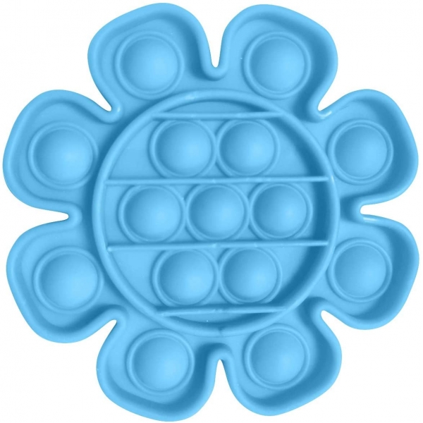 Jucarie senzoriala Push Pop It Now, Floare mov 15 cm