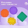 Jucarie senzoriala Push Pop It Now, Floare orange 15 cm