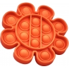 Jucarie senzoriala Push Pop It Now, Floare orange 15 cm