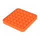 Push Pop It Now din silicon, Patrat Orange15 cm