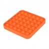 Push Pop It Now din silicon, Patrat Orange15 cm