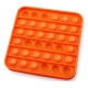 Push Pop It Now din silicon, Patrat Orange15 cm