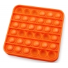 Push Pop It Now din silicon, Patrat Orange15 cm