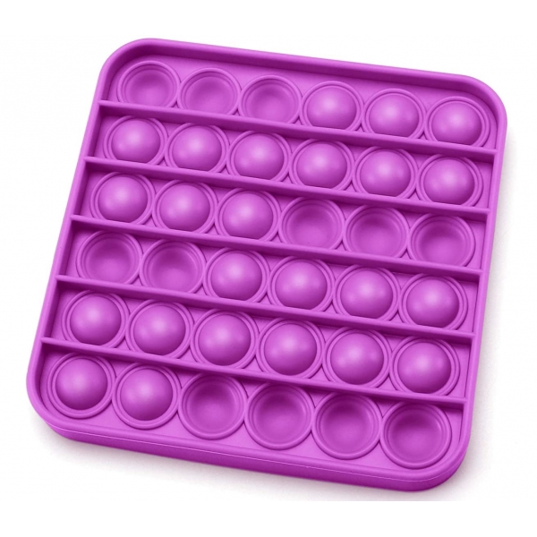 Push Pop It Now din silicon, Patrat Mov15 cm