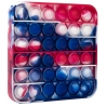 Pop It Now din silicon, Patrat Multicolor 12.5 cm