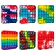 Pop It Now din silicon, Patrat Multicolor 12.5 cm
