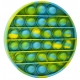 Jucarie Pop It Now, Disc Multicolor Verde/Albastru 12,5 cm