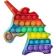 Jucarie Pop It Now, Unicorn Multicolor M5 Rainbow 15 cm