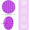 Jucarie senzoriala , Pop It Now, Disc roz 12.5 cm