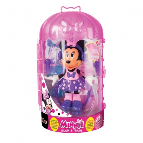 Papusa figurina Minnie Mouse - Glam and train - La sport