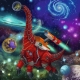 Puzzle Dinozauri In Spatiu, 3X49 Piese