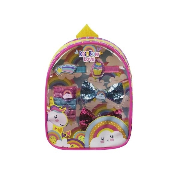 Gentuta Rainbow Love- Set accesorii pentru coafat