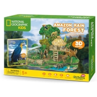 Puzzle 3D+Brosura-Padure Amazoniana 67 Piese