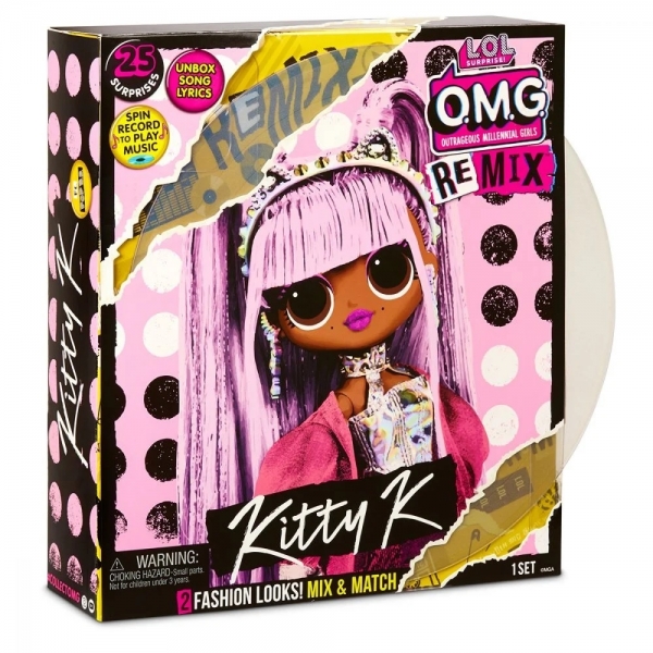 Papusa L.O.L. Surprise! OMG Remix Kitty K 25 surprize