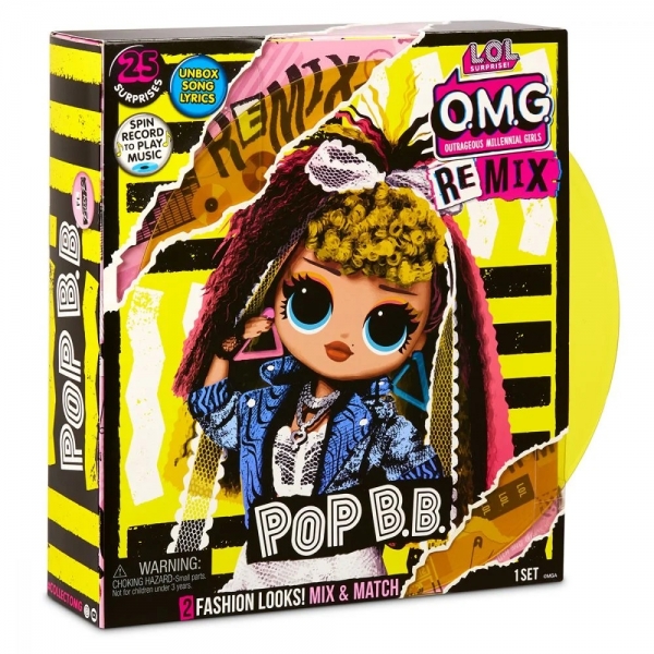 Papusa LOL Surprise OMG Remix, Fashion Pop BB cu 25 de surprize