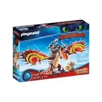 Dragons Cursa Dragonilor: Snotlout Si Hookfang, Playmobil PM70731