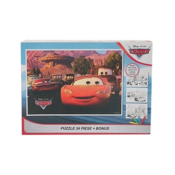 Puzzle 24 piese + Bonus Cars II