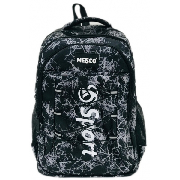 Ghiozdan scoala Mesco Sport Grey, 3 compartimente, 44 x 32 x 16 cm MES211622L