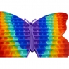 Jucarie sernzoriala - Pop It Now XXL, Fluture Gigant curcubeu