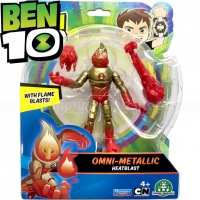 Figurina Ben 10, Metallic Heatblast - 12Cm