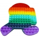 Jucarie Pop It Now, Senzorial, Silicon, Among Us, Urias, 30 cm, Multicolor