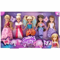 Set de 5 papusi de poveste Sparkle Girlz