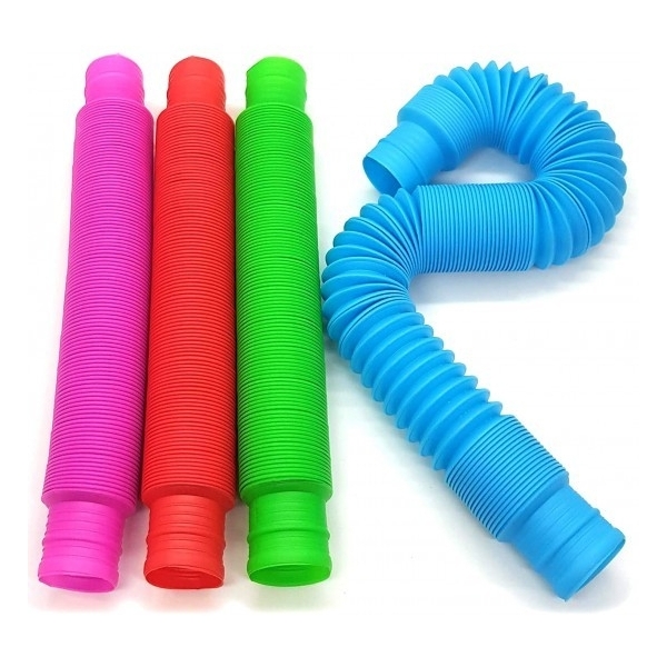 Jucarie Senzoriala Tube, Super Elastic - culori diferite, 1 bucata