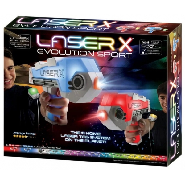 Set pistoale interactive Blaster Evo Sport, Laser X dublu