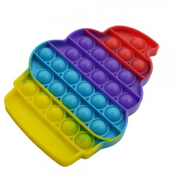 Jucarie Pop it, Inghetata, Multicolor Curcubeu