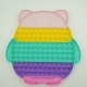 Jucarie Pop it Jumbo Bufnita - Multicolora