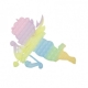 Jucarie Pop It Jumbo Cupidon Fosforescent Curcubeu