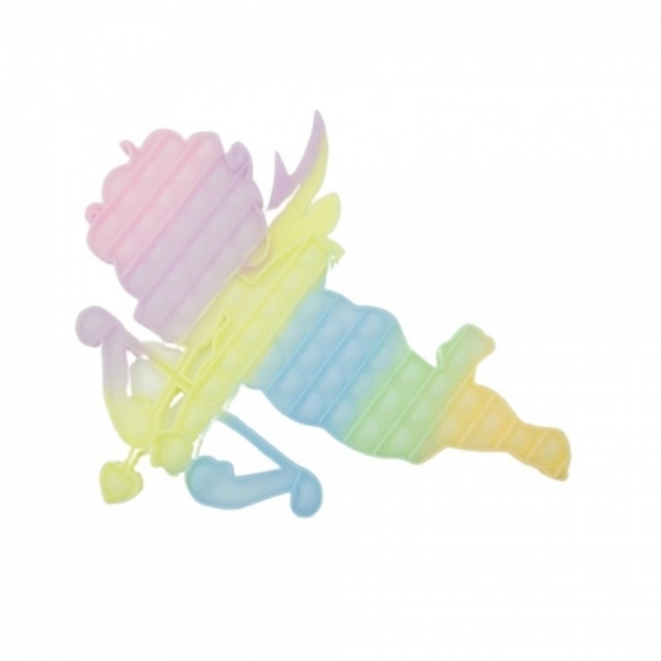 Jucarie Pop It Jumbo Cupidon Fosforescent Curcubeu