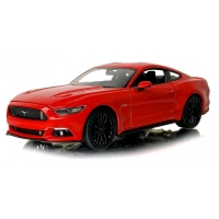 Macheta auto 2015 Ford Mustang GT, rosu, 1:24 Welly