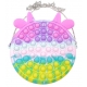 Jucarie Pop it Gentuta cu fermoar model Vacuta, 16 cm multicolor Macaroons