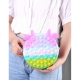 Jucarie Pop it Gentuta cu fermoar model Vacuta, 16 cm multicolor Macaroons