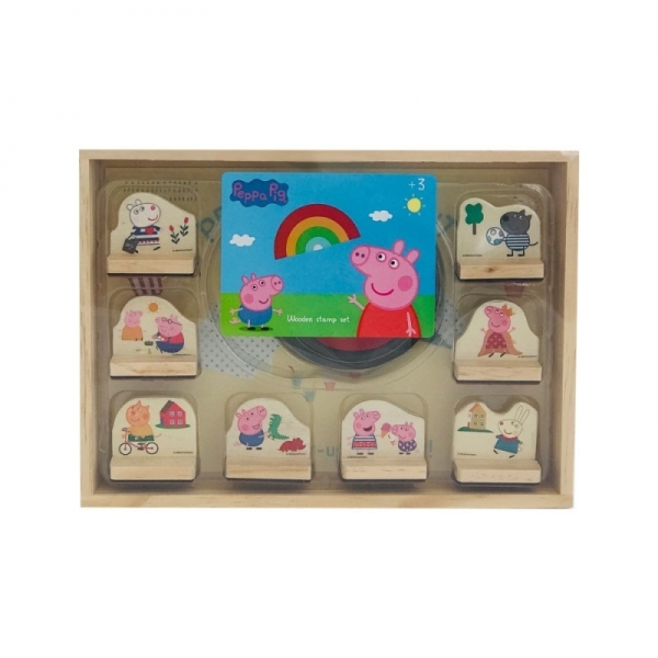 Set stampile lemn Peppa Pig