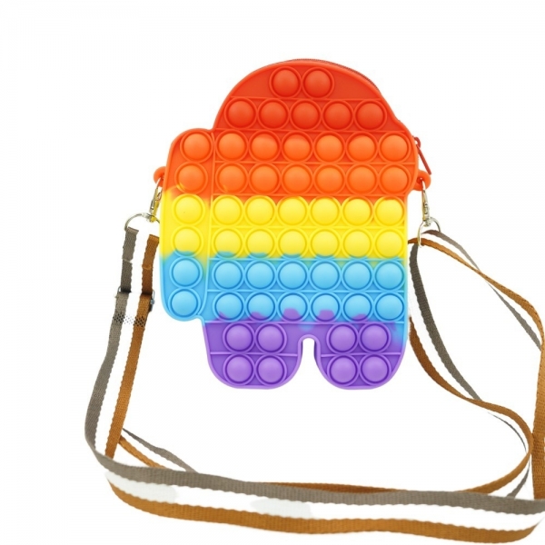 Pop it Geanta de umar , Robot Multicolor