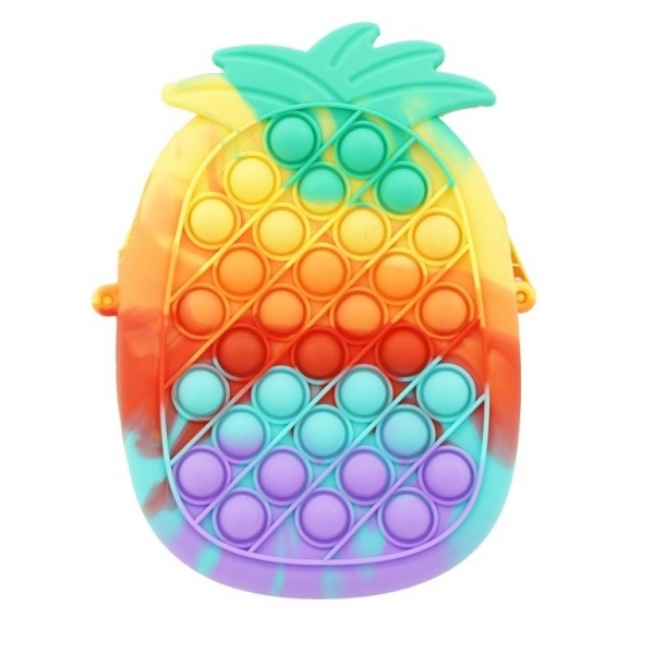 Pop it Geanta  , Ananas Multicolor, 17x12 cm
