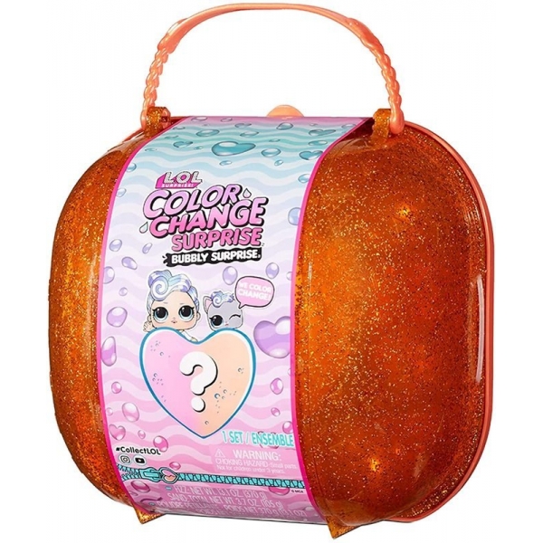 Set Papusa LOL Surprise,  Bubbly Surprise, Orange