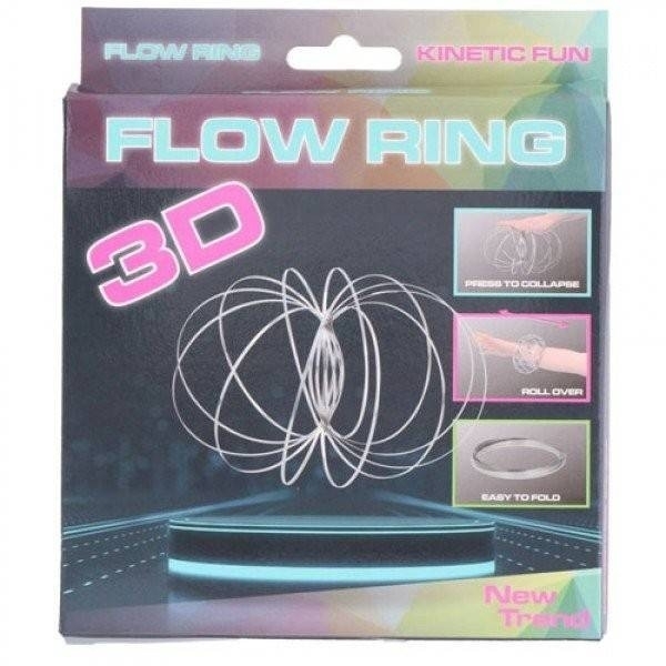 Jucarie kinetica, inel metalic Flow rings