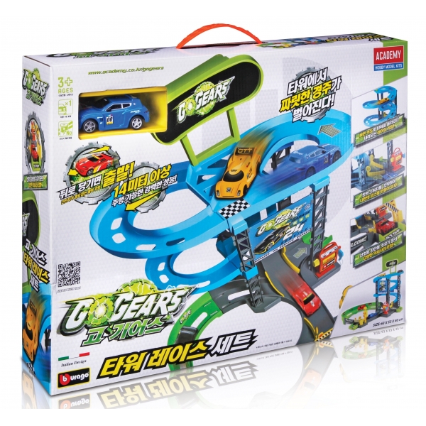 Bburago Go Gear Circuit Super Service, cu o msinuta inclusa