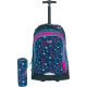 Ghiozdan cu troler cu roti mari + Penar Mesco Fashion Stele M20262