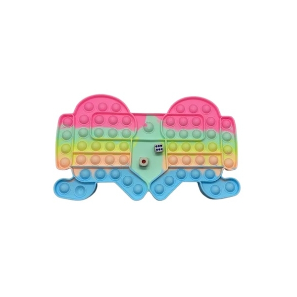 Joc cu zaruri Pop It Robot, Multicolor, 28x15 cm