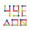 Set piese magnetice de constructie forme geometrice, 36 piese