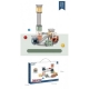 Set piese magnetice de constructie, cu tobogane si bile